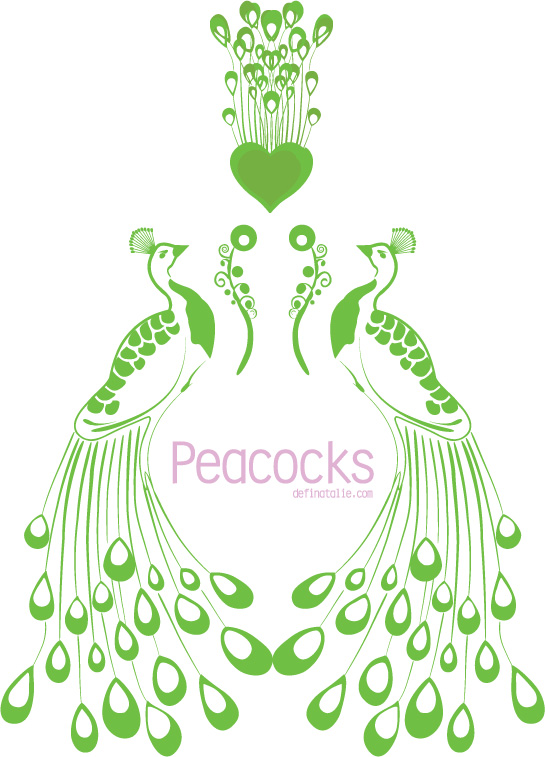 free vector Vector peacock green material